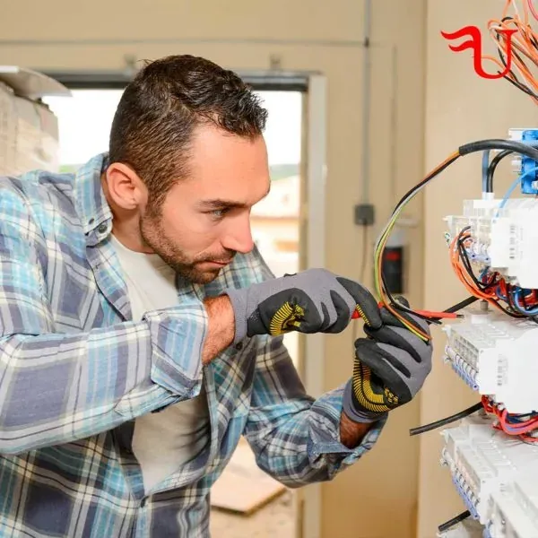 Brian Electric LLC electrician at work in Durham, NC